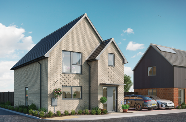 One of 17 new homes built in Ockford Ridge Site B